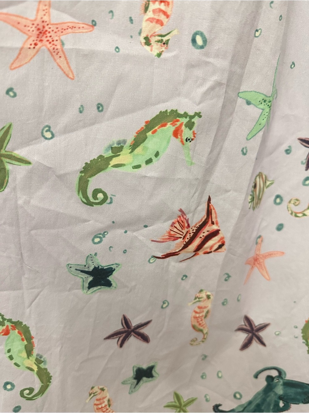 Hill House Ophelia Nap Dress Sea Creatures Puff Sleeve Medium Resort Wear EUC - Picture 6 of 10
